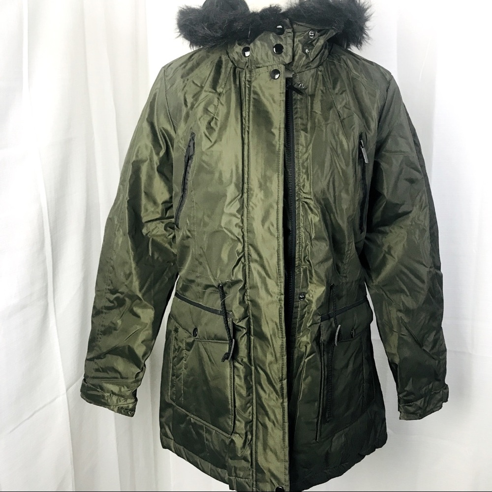 Yoki coat with fur hood
